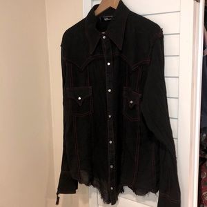 Bad ass rockin roll cowboy shirt